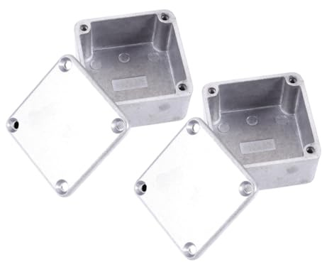 BESPORTBLE 2 Stück-pack Aluminium Pedalbox Gitarrenpedalgehäuse mit Selbstgemacht Oberfläche und Einfachem Einbau für Bühne und Performance in Elegantem Schlanken Design