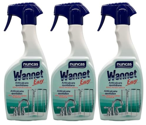 Anticalcare Quotidiano, Ideale per Box Doccia, Elimina Calcare e Residui di Sapone, 500ml (3 Unità)