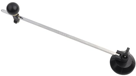 RiToEasysports Circle Glass Fineter 6 Herramienta de Corte Redonda de Brújulas para Corte de Vidrio Preciso, Cuchillo de Vidrio Ajustable con una Taza de Succión para Artesanos (60 cm)