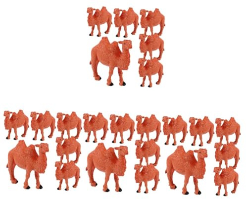 ORFOFE 6 Stück Realistische Kamelfiguren aus Robustem PVC Kleine Kamelspielzeuge als Tierfiguren für Tisch und Gartendekoration Detailreiche Miniatur Kamele