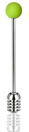Cucchiaio per miele e sciroppo in acciaio inox 304, bacchetta per vasetti di miele 1Pcs Green