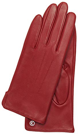 Otto Kessler Damen Carla Lederhandschuhe, Crimson, 8,5