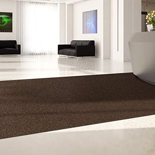 Meisterei Hong Kong - Alfombra Antideslizante para la Suciedad, se Vende por Metros, Alfombra Que atrapa la Suciedad, Camino de Cocina (marrón, 100 cm x 200 cm)