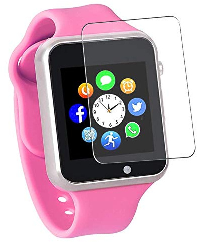 Puccy 3 Pack Screen Protector Film, compatible with FunntechJanker A1 1.54inch smartwatch TPU Guard （ Not Tempered Glass Protectors ）, Transparent