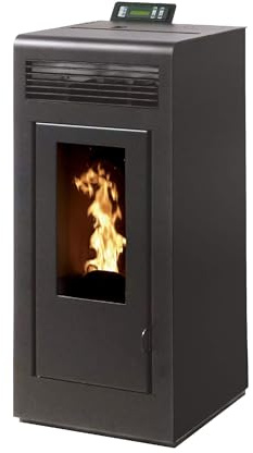 Pack Poêle à granules Interstoves MARINA 13 Etanche sortie Concentrique sur le dessus + Kit Conduit Ventouse (sortie façade) -