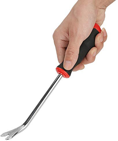 Kadimendium Tack Lifter Crowbar Pry Bar Staple Nail Rivet Puller Car Door Repair Buckle Trim Screwdriver Removal Pliers Rivet Demolition Remover Tool