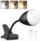 SIBI LIGHTING Clip On Light, Clip Lamp Mains Powered with Ultra Long-Lasting, USB Rechargeable, Eye Protect with 3 Dimmable Brightness Reading Lamp for Bedroom, Office, Bedside, Headboard