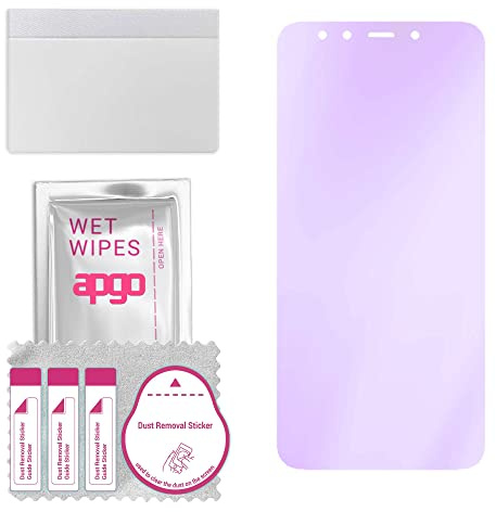 apgo Protector de pantalla Anti-Blue Hybrid Glass 9H para Xiaomi Mi A2 (Mi 6X)