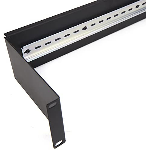 kenable Support de montage sur rail DIN 2U pour armoires de données réseau 19