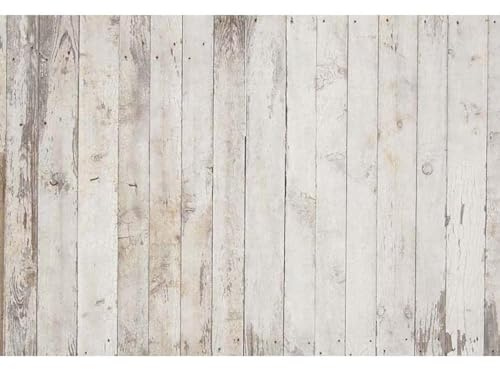 WaW 2.7x1.8m Mottled Shabby Holz Hellgrau Hintergründe für Fotostudios Fotografie Nostalgie Holzwand Stoff Fotohintergrund Ostern Fotowand Fotobox