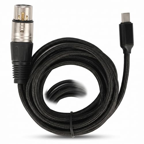 XLR auf USB C Kabel, Typ C auf XLR Mikrofon Adapterkabel, Typ C auf XLR Buchse Adapterkabel für Smartphones, Tablets, Laptops () | XLR Buchse, Für Smartphones, Für Tablets, Für Laptops