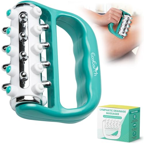 Massaggiatore anticellulite a rilascio miofasciale - Verde - Rullo massaggiante per il drenaggio linfatico per uso personale - Terapia di massaggio dei tessuti profondi - di EcoEarth