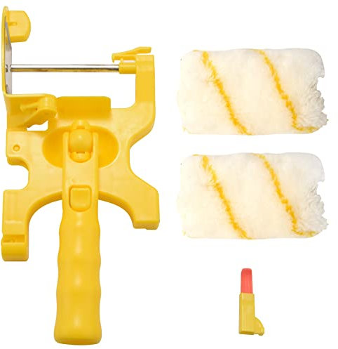 Kopinma Professional Edge Painting Roller Brush, 2-in-1 Multifunctional Paint Edging Tool, Seamless Trim Paint Roller Brush for Walls, Ceilings, and Corners