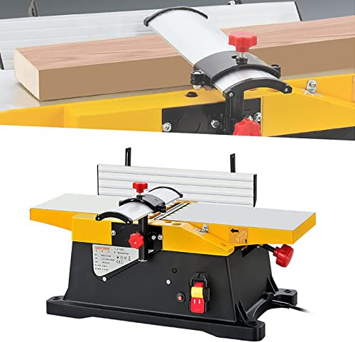 Cepilladora de Espesor de Mesa, máquina regruesadora de cepilladora de Madera de 1800 W y 12000 RPM, para Cortar Madera, carpintería y Bricolaje