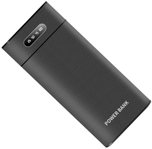Banca di ricarica Kit senza saldatura, con torcia a LED Power Bank Box Custodia di ricarica fai da te Display di alimentazione Custodia di saldatura gratuita per 8 custodie per batterie 18650