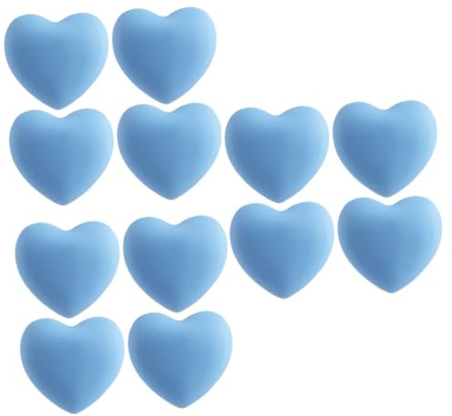HEMOTON 12pcs Heart Knob Handles for Cabinets Drawer Pulls Wardrobe Door Knobs Stylish Furniture Handles Multi-use Door Pulls