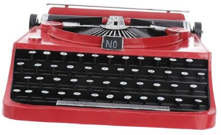 TOPBATHY Vintage Schreibmaschinen Modell Für Dekoration Retro Kunst Typwriter Desktop Ornament Für Wohnzimmer Bar Cafe Und Tv Schrank Perfektes Für Freunde