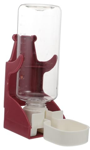 Hohopeti 2pcs Pet Water Feeder Dispenser for Cats and Dogs Hanging Design for Animals Easy to Install and Clean Compact for Cages for and Hamsters