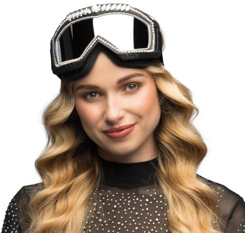 Boland 02708 - Skibrille Galaxy, verspiegelte Gläser, Kostümzubehör für Karneval und Mottoparty, Partybrille