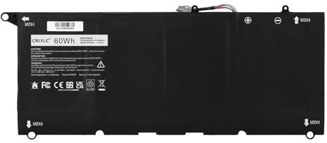 CRLYLC 60Wh PW23Y Batteria per Dell XPS 13 2017 Serie XPS 13 9360 P54G002 13-9360-D1605G 13-9360-D1605T 13-9360-D1609 13-9360-D1609G 13-9360-D1705G TP1GT 0TP1GT RNP72 0RNP72 Notebook Battery