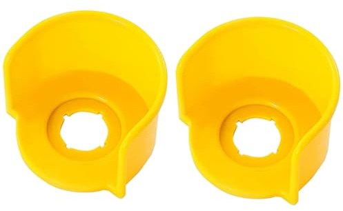 Lot de 2 coques de protection pour bouton d'arrêt d'urgence pour machines industrielles (style G)