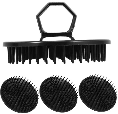 DRESSOOS 4stücke Duschhaarbürste Kopfhautmassagegerät Shampoo-bürste Haar-kopfhaut-peeling Reinigung Pinsel Für Haartypen Zur Kopfhautpflege Und Entspannung