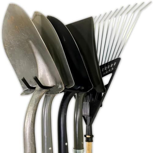 S.Fine Ganci da Garage Pesanti 4 Pezzi da 30 cm, Supporti da Parete per Sedie, Passeggini, Scale, Attrezzi da Giardino, Tubi – Soluzione Salvaspazio per Garage