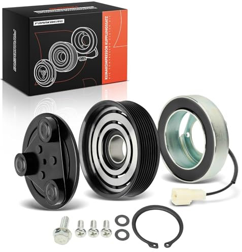 Frankberg Puleggia motrice + Puleggia della cinghia + Bobina del solenoide H12 Diesel Compatibile con 5 CR19 6 Hatchback G.G 6 Station Wagon G.Y 6 Berlina Replace# H12A1AE4DC