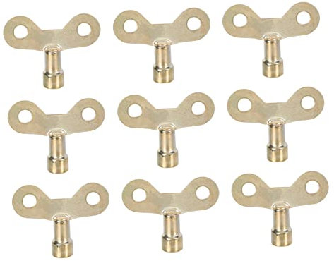 OSALADI 10pcs Radiator Bleed Hole Key Valve Air Valves Key for Plumbing Radiator Hex