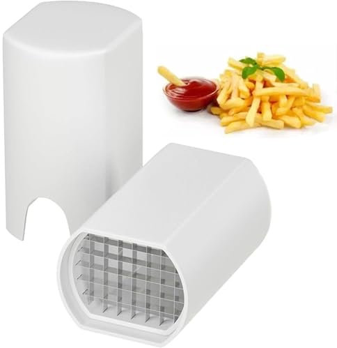 Stainless Steel Potato Chip Cutter - Manual French Fry Cutter With Multipurpose Blades for Vegetables and Fruits (1PCS)