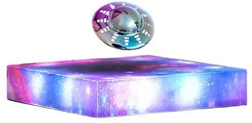YIANCTRD Levitating UFO Lamp, Floating RGB Galaxy Light, Levitation Decor Display, Cool Gadgets for Desk,Room,Office, 360 Degree Automatic Rotating Light, Unique Gifts for Kids,Teenagers