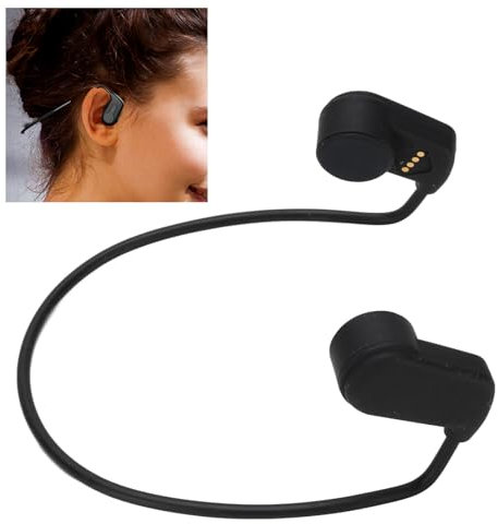 Cuffie di Conduzione Ossea, Cuffie da Nuoto a Prova di Acqua a Orecchio Aperto K3 Integrate in Lettore MP3, Memoria 16G, Cuffie Sportive Bluetooth 5.0 per Nuotare in per (BLACK)