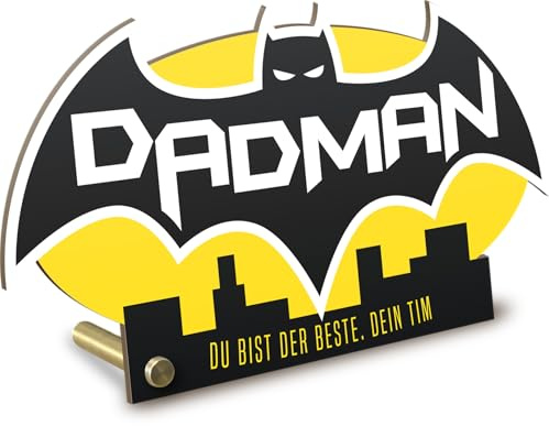 Elbeffekt Dadman Holzbild - Bestes Vatertagsgeschenk, Schöne Vatertagsgeschenke, Vater Gerschenke Personalisiert, Geschenke für Papa, Bester Papa Geschenk, Dad Geschenk Geburtstag, Geschenke Vatertag