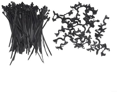 150 Pcs Auto Push Mount Cable Clips Wire Routing and For Zip Tie Holders for Car Electricals