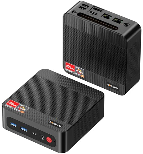 BOSGAME P3 Plus Mini PC AMD Ryzen 7 7840HS, 16GB DDR5 RAM 1TB NVMe SSD