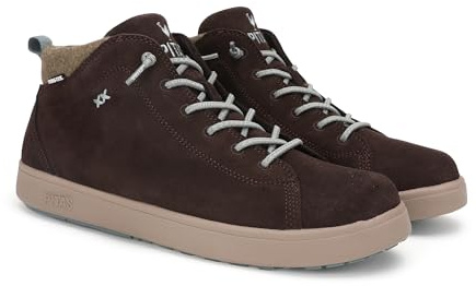 Pitas | AUSTIN | Stivali casual da uomo | Stivaletti in pelle| Scarpa urbani | Mocassini | Nautiche invernali | Sneakers Casual | Calzatura Senza lacci | Calzature Walkinpitas | Marrone | 44