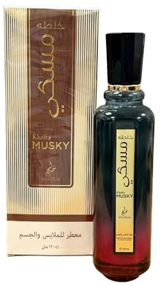 Khadlaj Khalta Musky Water Perfume 110ml – Alcohol-Free, Long-Lasting Fragrance Spray for Clothes & Body – Unisex Fresh Floral & Musky Scent