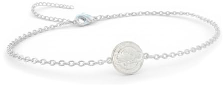 Only faith Pulsera Medalla de San Benito en Plata de Ley 925, 19 cm | Diseño Artesanal, Medalla de 1.5 cm, Eslabones de 2 mm, Hipoalergénica