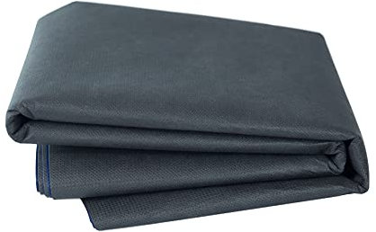 biohelfer© lona, 1,5 mx10 m, Azul/Negro, impermeable, transpirable, antimoho para madera de chimenea, lona de protección, fieltro