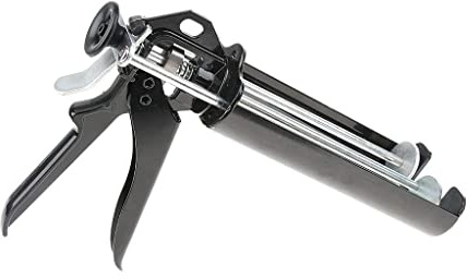 Metall Kartuschenpistole mit zwei Komponenten Kartuschenpresse Dichtstoff-Pistole für 400ml 1: 1 Ratio Cartridge -Schwarz