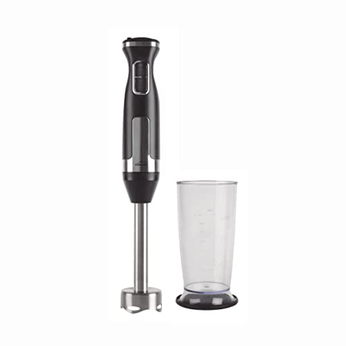 Lacor 61682 - Frusta elettrica PRO con vetro miscelatrice con base antiscivolo, acciaio inossidabile 18/10, senza BPA