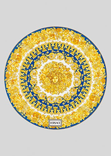 Versace . Piatto Medusa Rhapsody Blue cm 33