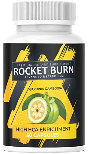 NEU: Rocket Burn + Garcinia Cambogia - EXTREM Kapsel Ergänzung für Frauen & Männer, hochdosiert + die Kapsel für den Tag – POWER – ENERGIE - aus Deutschland - 3+1