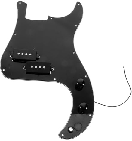 BESTonZON Pb Bass Pickup Mit Vorverdrahtetem Pickguard Schutzfolie Und Schraubenlöchern Für Gitarre Tortoise Shell Design Zubehör Für Gitarrenbässe