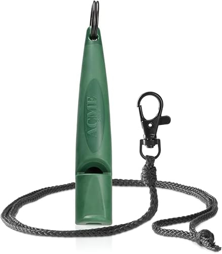 ACME 210.5 Alpha Dog Whistle - Forest Green - With Lanyard | 6200Hz Gundog & Spaniel Whistle, Reliable Recall, Flushing & Obedience Training, UK Made