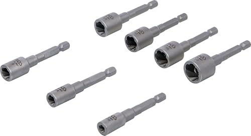 BGS 74562 | Jeu d’extracteurs de vis et écrous | entraînement six pans mâle 6,3 mm (1/4) | pour perceuses | 7 pcs.