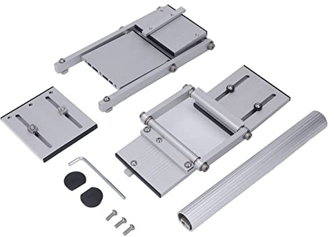 Itonash Vista de Sierra Circular de Doble Capa, Guía de Elevación de Sierra Eléctrica con Conector de Riel con Llave y Tornillos para Workbench