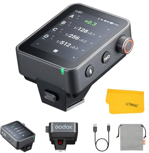 GODOX X3Pro C X3Pro-C Déclencheur de Flash sans Fil TTL pour Canon, Emetteur de Flash sans Fil 2.4G, Compatible avec Ecran Tactile, Bluetooth et Contrôle Via Application, Batterie Lithium Intégrée