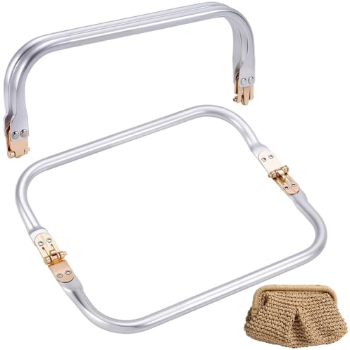 Beebeecraft 2 Pezzi 22cm Chiusura per Borsa Uncinetto in Alluminio