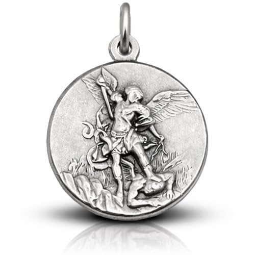 I G J SAINT MICHAEL THE ARCHANGEL MEDAL THE ORIGINAL ONE - THE PATRON SAINTS MEDALS - 100% MADE IN ITALY